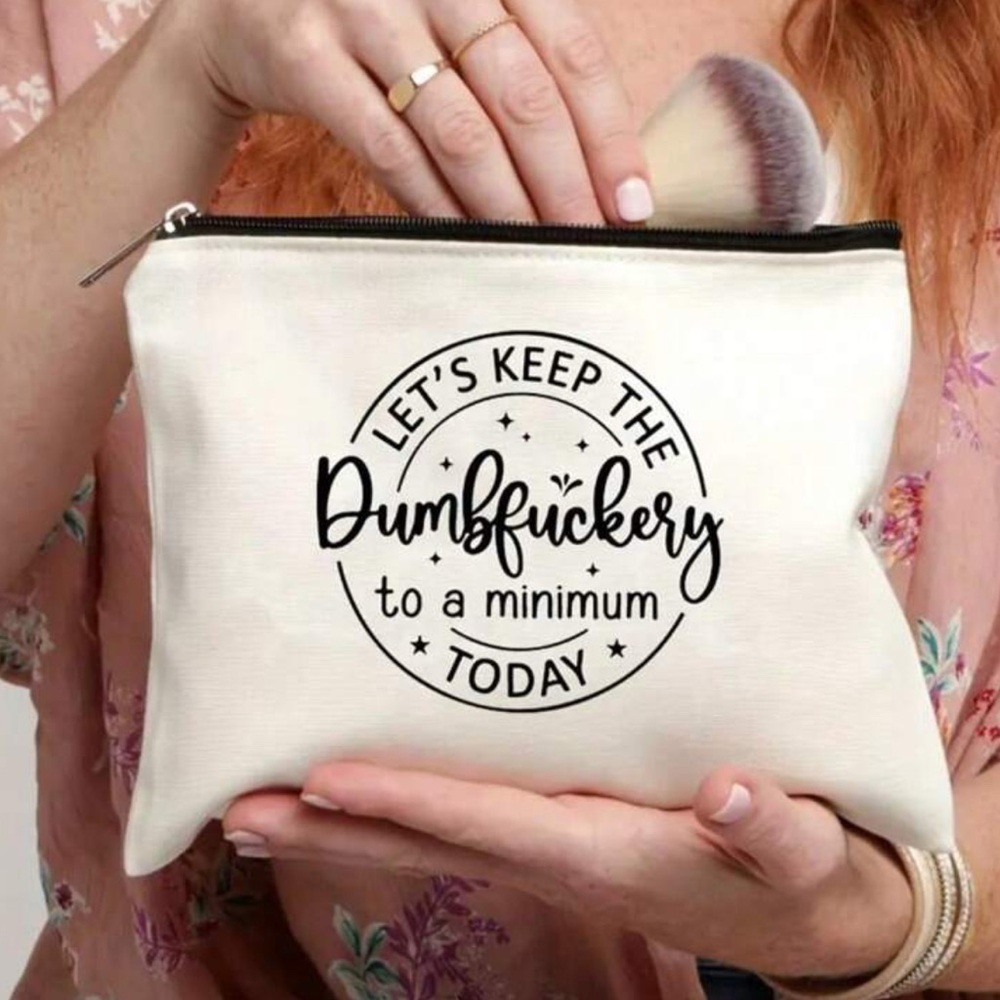 Stylish Cream Pouch for makeup